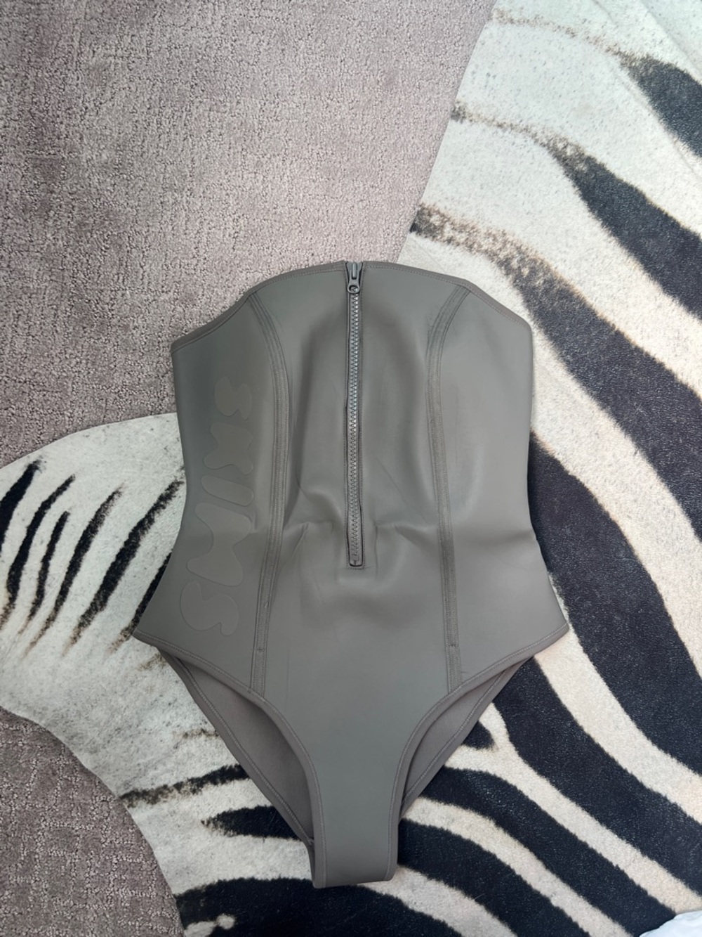 SKIMS Women’s One-Piece Swimsuit in Taupe - Picture 2 of 4